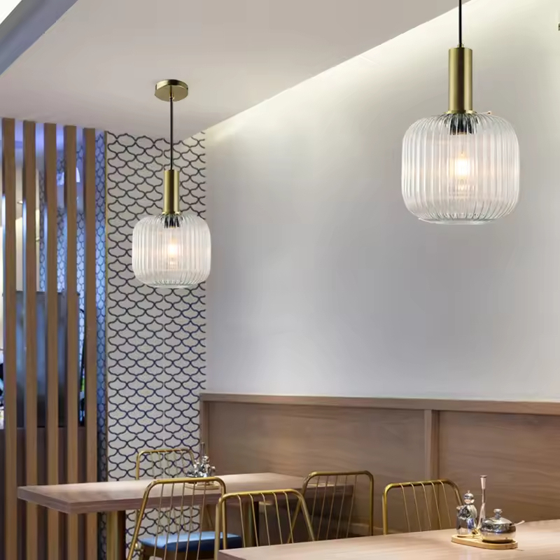 Minimalist LED Indoor Pendant Lamp Nordic Bar Restaurant Glass Hanging Lamp Lighting Led Decorative Pendant Light