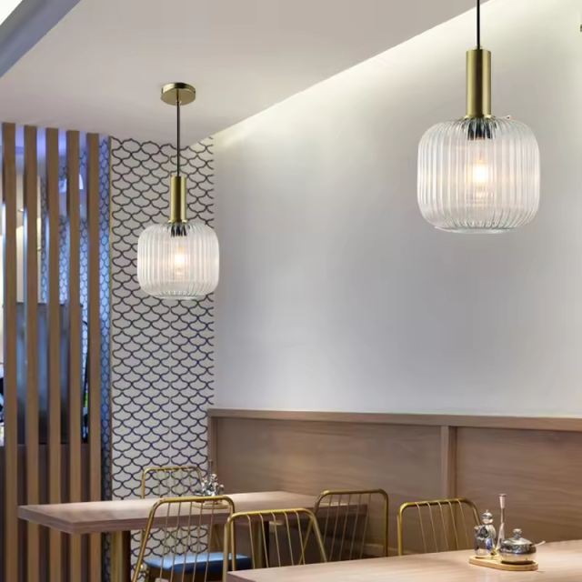 Minimalist LED Indoor Pendant Lamp Nordic Bar Restaurant Glass Hanging Lamp Lighting Led Decorative Pendant Light