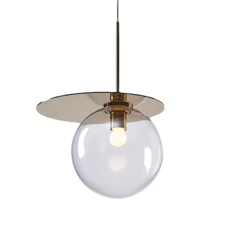 Nordic Bubble Type Dining Room Pendant Lamp Round Ball Creative Glass Ball Pendant Light Fixture for Living Room