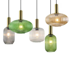 Minimalist LED Indoor Pendant Lamp Nordic Bar Restaurant Glass Hanging Lamp Lighting Led Decorative Pendant Light