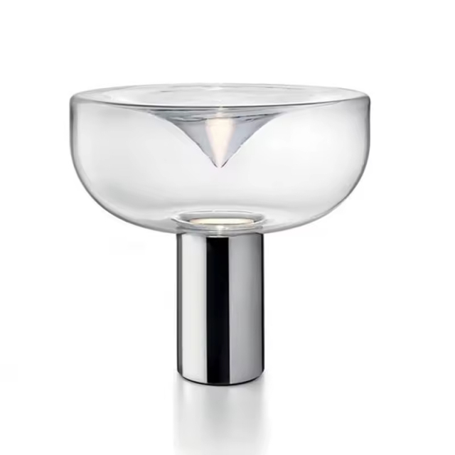 Nordic Modern Creative Table Lamp Bedroom Bedside Hotel Luxury  Decorative Metal Base Desk Glass Table Lamp