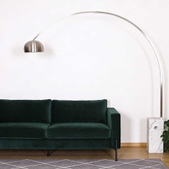 Luxury Modern Led Indoor Lighting Bedroom Arc Study Marble Standing Fishing Light Hanging Floor Lamps for Living Room Decor