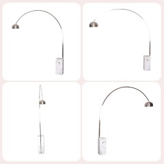 Luxury Modern Led Indoor Lighting Bedroom Arc Study Marble Standing Fishing Light Hanging Floor Lamps for Living Room Decor