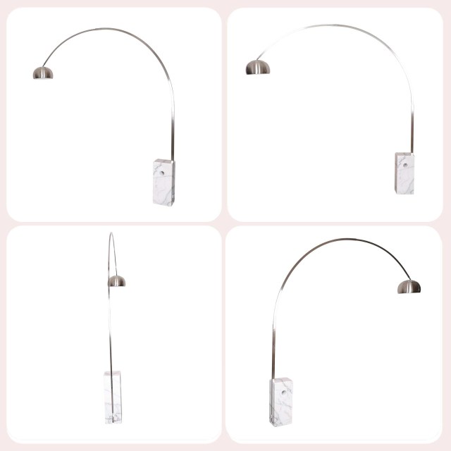 Luxury Modern Led Indoor Lighting Bedroom Arc Study Marble Standing Fishing Light Hanging Floor Lamps for Living Room Decor