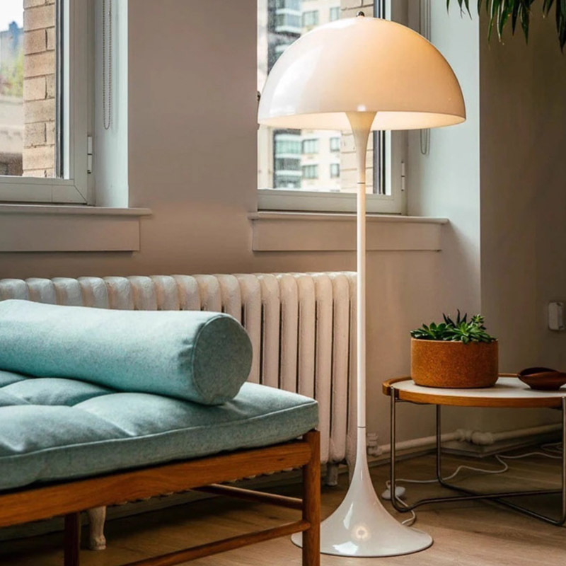 Modern Mushroom Design Floor Lamp  Living Room Bedroom Corner LED Sofa Side Vertical Stand Floor Lamp