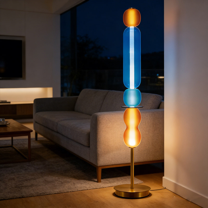 Modern Hotel Indoor Art Table Light Desk Lamp Glass Light Luxury Decorative Table Lamp for Reading Room Bedside Living Room