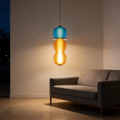 Nordic Minimalist LED Ceiling Light Modern Postmodern Creative Hotel Home Decor Glass Pendant Light for Bedside Living Room