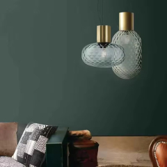 Nordic Ceiling Hanging Lamp Indoor Hotel Living Room Lighting Decoration Home Glass Pendant Light for Bedroom
