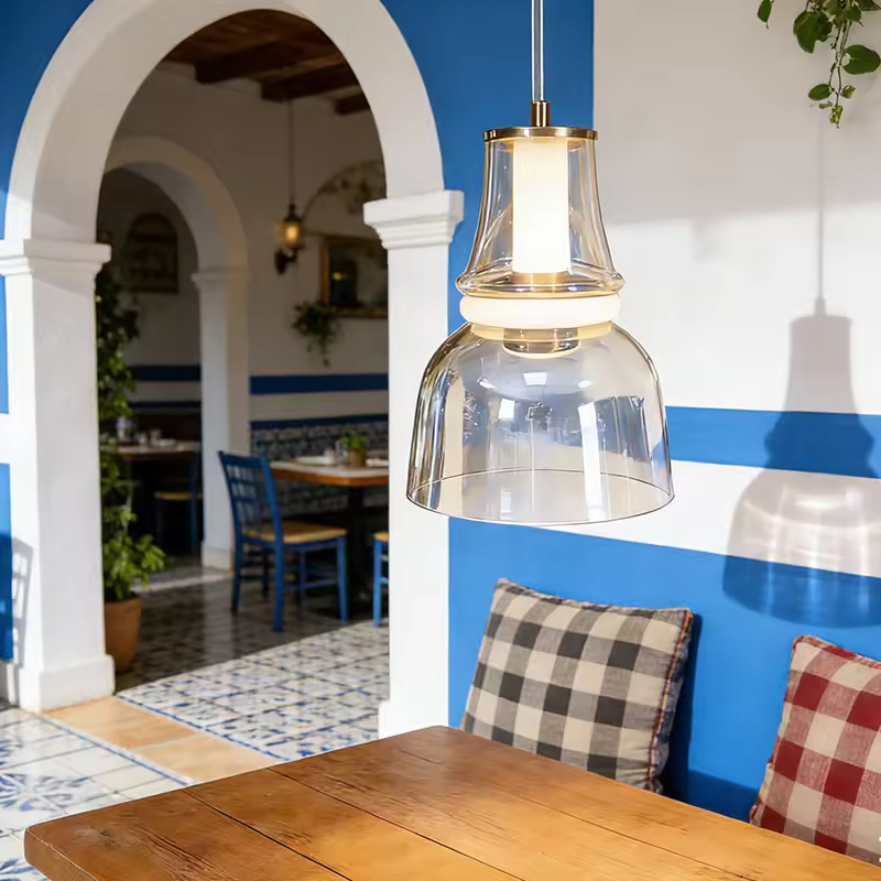 Morden Italy Designer Glass Ball Pendant Lamp Dining Table Decorative Lighting Bar Kitchen Hanging Lights for Restaurant