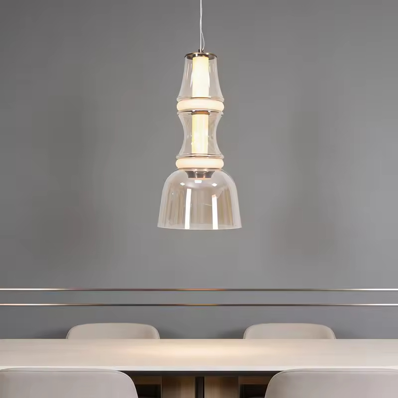 Creative Modern Glass Pendant Lamp Bar Hotel Home Decorative Lighting Fixture Restuarant LED Hanging Lamp for Dining Room