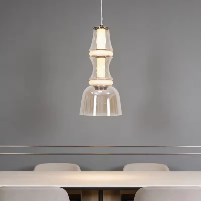 Creative Modern Glass Pendant Lamp Bar Hotel Home Decorative Lighting Fixture Restuarant LED Hanging Lamp for Dining Room