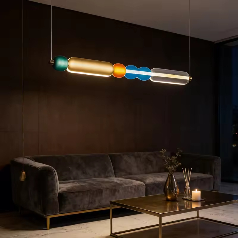 Nordic Minimalist LED Ceiling Light Modern Postmodern Creative Hotel Home Decor Glass Pendant Light for Bedside Living Room