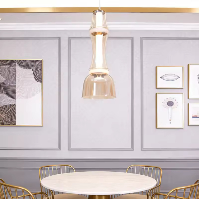 Modern Postmodern Creative Glass Pendant Light LED Fixtures Ceiling Bedroom Bar Hotel Home Decorative Chandelier Hanging Lamp