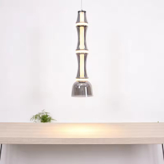 Creative Nordic Indoor Decorative Long Hanging Lamp Luxury Kitchen Island Glass Pendant Light for Restaurant Hotel