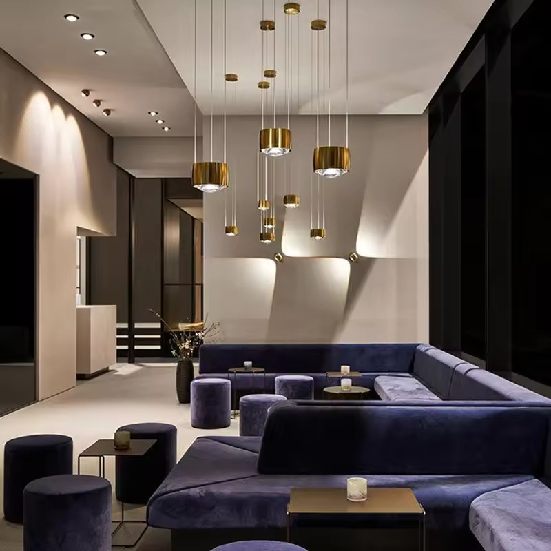 Modern Indoor Decorative Hanging Lamp Light Fixture Minimalist Metal Living Room Dining Room LED Pendant Lamp