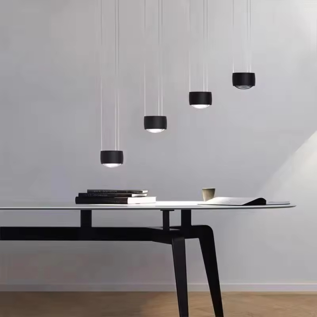 Modern Indoor Decorative Hanging Lamp Light Fixture Minimalist Metal Living Room Dining Room LED Pendant Lamp