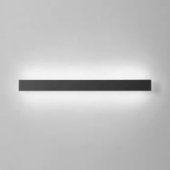 Modern Garden Sconce Exterior Linear Strip Outdoor Wall Lamp Warm White Long LED Outdoor Wall Light