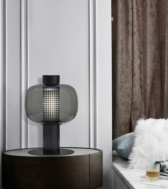 Postmodern Minimalist Creative Glass Living Room Table Lamp Nordic Style Living Room Bedside Bedroom Designer Study Table Lamp