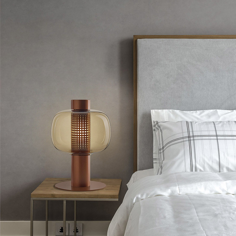 Postmodern Minimalist Creative Glass Living Room Table Lamp Nordic Style Living Room Bedside Bedroom Designer Study Table Lamp