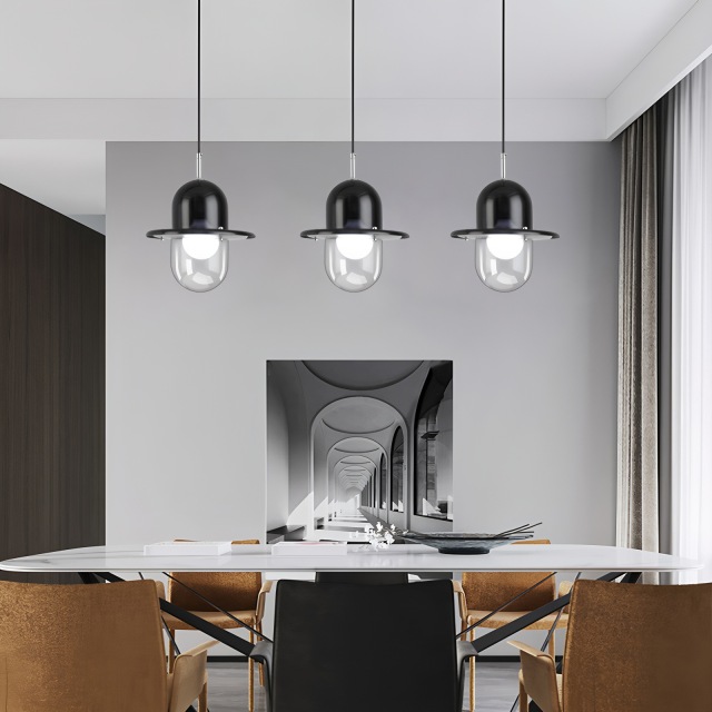 Modern Creative Glass Lamp Living Room Loft Simple Glass Ball LED Pendant Light