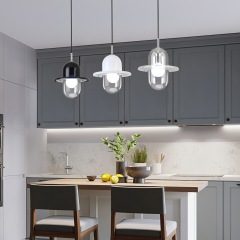 Modern Creative Glass Lamp Living Room Loft Simple Glass Ball LED Pendant Light