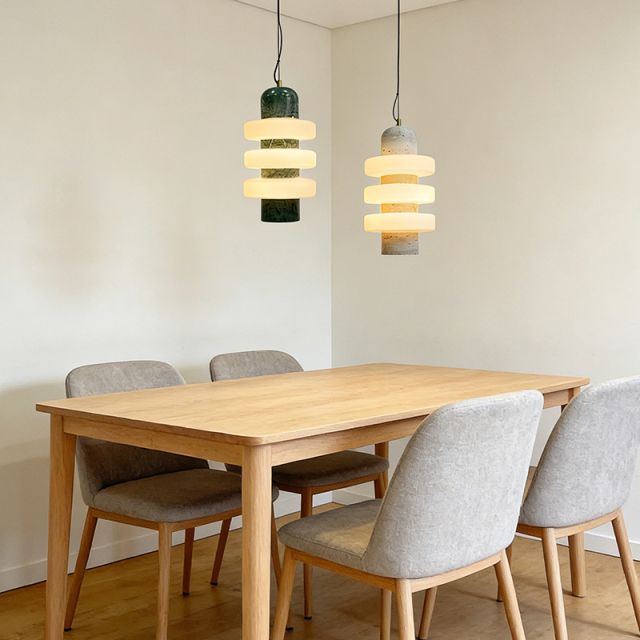 Minimalist Stone Chandelier Modern Home Living Room Bedside Bar Decor Natural Stone Table Lamp
