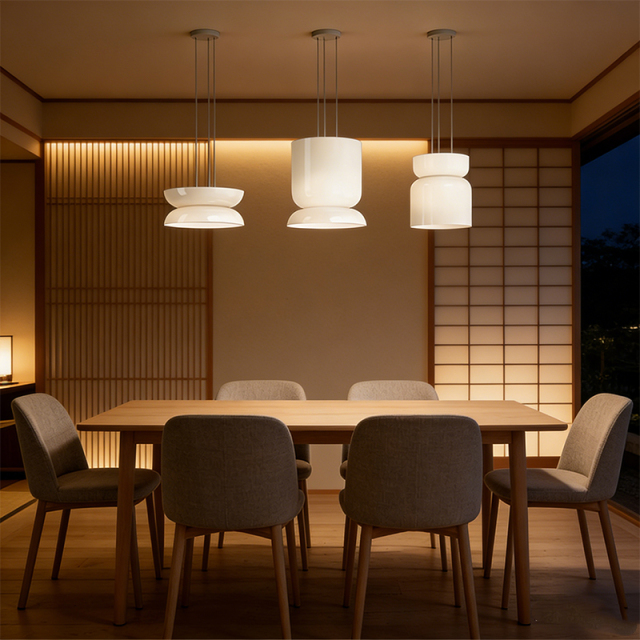 Modern Minimalist Oval White Glass Luxury Warm White Adjustable Height  LED Dimmable Pendant Light for Restaurant Bedroom