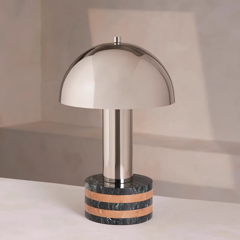 Luxury Table Lamp Creative New Bedroom Bedside Lamp Modern Simple Villa Study Mushroom Table Light