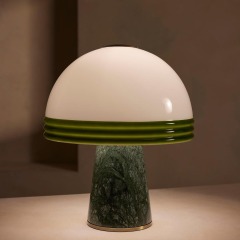 New Modern Scandinavian Marble Table Lamp Creative Simple Bedroom Bedside Glass LED Mushroom Table Lamps
