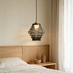 Morden Style Nordic Home Decorative Single Kitchen Blown Glass Pendant Ligh Chandelier for Bedroom Sofaside