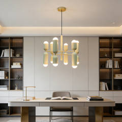 Nordic Home Decor Multi -head Pendant Light Creative Chandelier Adjustable Ceiling Light for Office Dinning Room