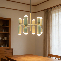 Nordic Home Decor Multi -head Pendant Light Creative Chandelier Adjustable Ceiling Light for Office Dinning Room