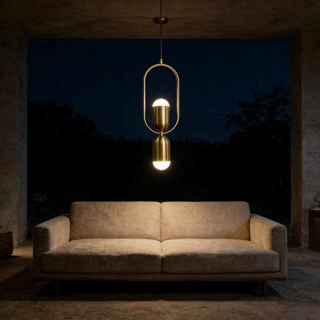 Modern Design Multi-head Living Room Decorative Chandelier Creative Exquisite Bedroom Bedside Acrylic Gold Metal Pendant Light