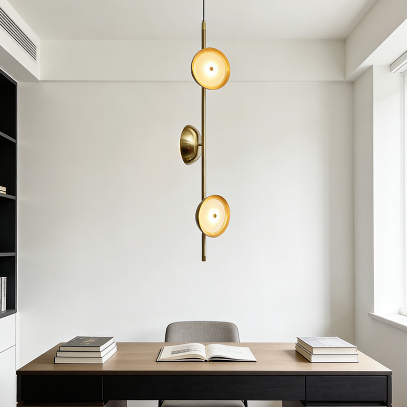 Nordic Modern Luxury Gold LED Hanging Lamp Designer Lighting Living Room Sofa Bedroom Bedside Hotel Pendnant Light