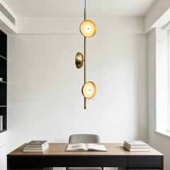 Nordic Modern Luxury Gold LED Hanging Lamp Designer Lighting Living Room Sofa Bedroom Bedside Hotel Pendnant Light