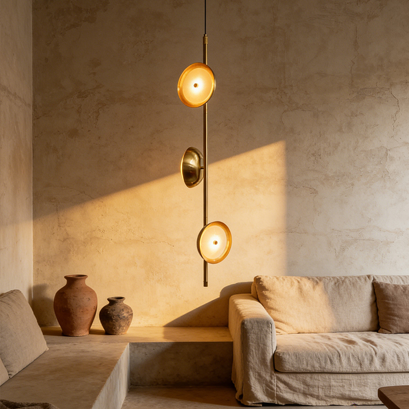 Nordic Modern Luxury Gold LED Hanging Lamp Designer Lighting Living Room Sofa Bedroom Bedside Hotel Pendnant Light