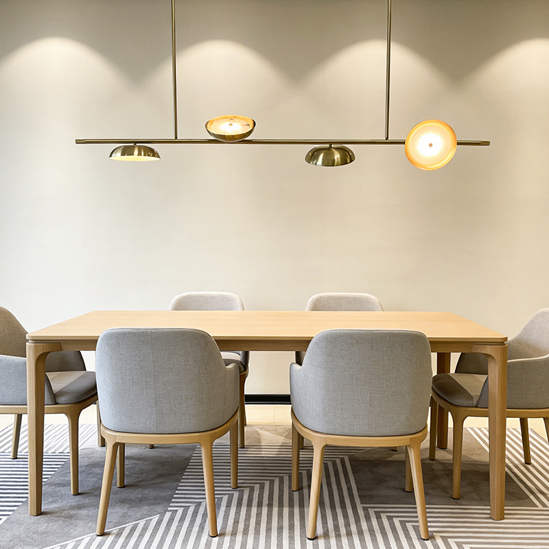 Postmodern Bar Counter Light Luxury Restaurant  Art Pendant Lamp Villa Room Designer Coffee Shop Long Chandelier