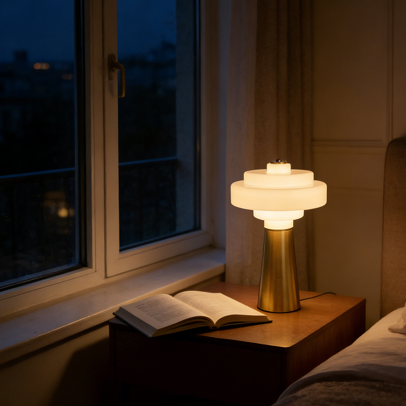 Modern LED Gold Metal Table Lamp Bedroom Bar Home Decorative Creative Golden Table Light for Living Room Bedside