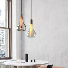 Italian Designer Restaurant Single-Head Chandelier Simple Creative Bar Home Office Decorative Glass Pendant Light