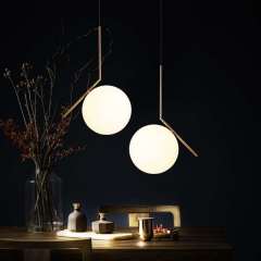Modern Simply Hanging Lamp Metal Light Hotel Decoration Chandelier Restaurant Villa Modern Gold LED Pendant Light