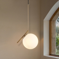 Modern Simply Hanging Lamp Metal Light Hotel Decoration Chandelier Restaurant Villa Modern Gold LED Pendant Light