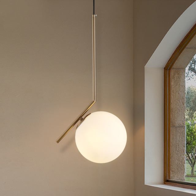 Modern Simply Hanging Lamp Metal Light Hotel Decoration Chandelier Restaurant Villa Modern Gold LED Pendant Light