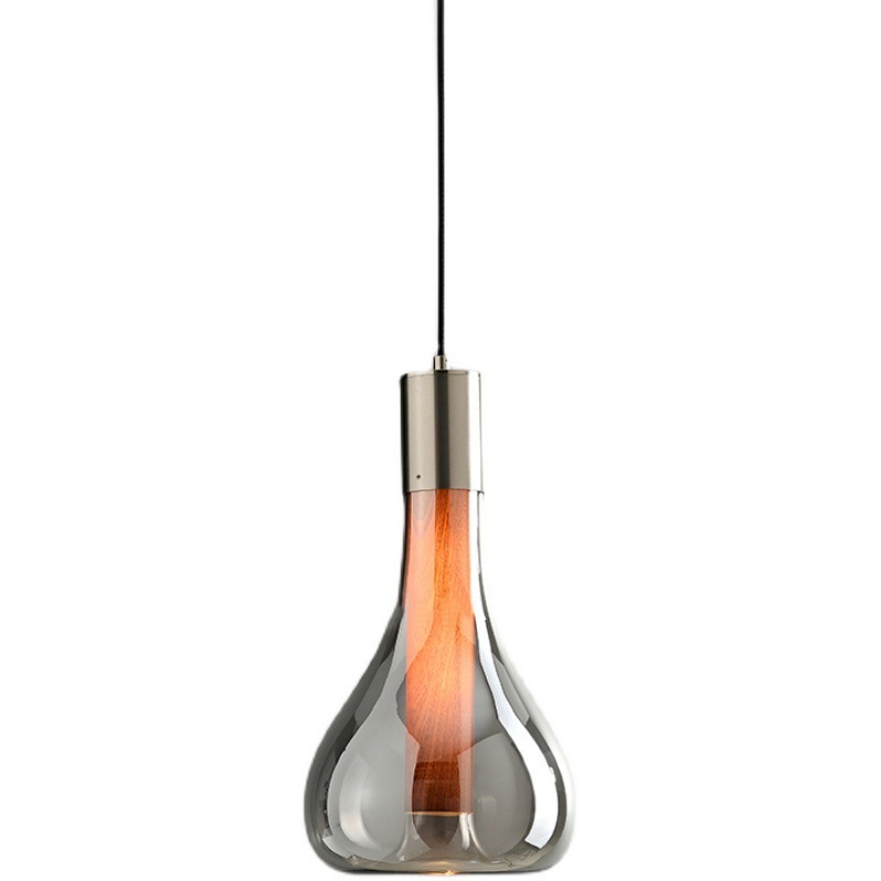 Italian Designer Restaurant Single-Head Chandelier Simple Creative Bar Home Office Decorative Glass Pendant Light