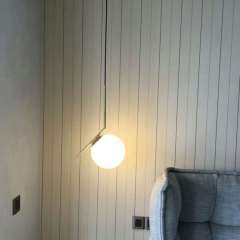 Modern Simply Hanging Lamp Metal Light Hotel Decoration Chandelier Restaurant Villa Modern Gold LED Pendant Light