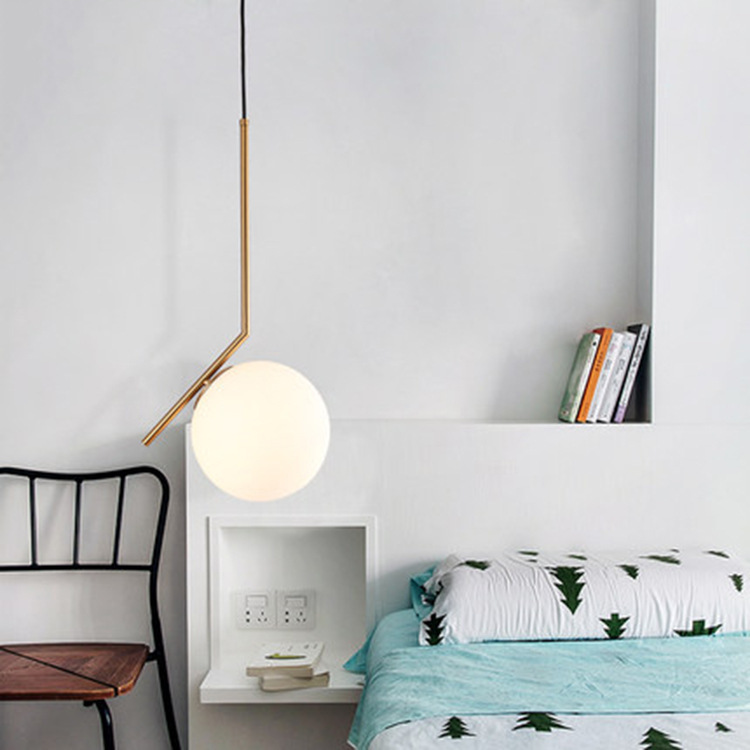 Modern Simply Hanging Lamp Metal Light Hotel Decoration Chandelier Restaurant Villa Modern Gold LED Pendant Light