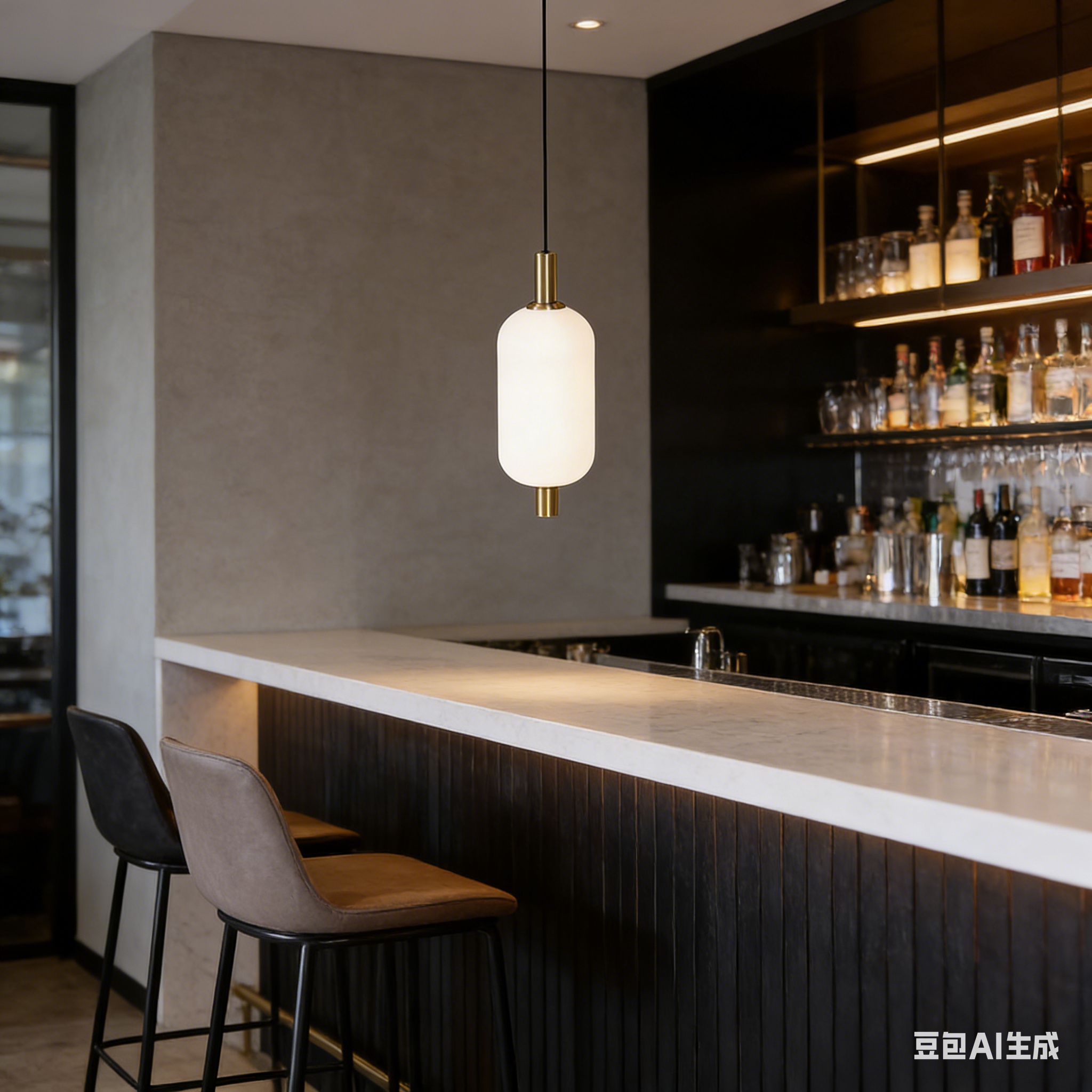Modern White Glass LED Single Pendant Light Hanging Lamp for Dinning Room Restaurant Bar Luminaire