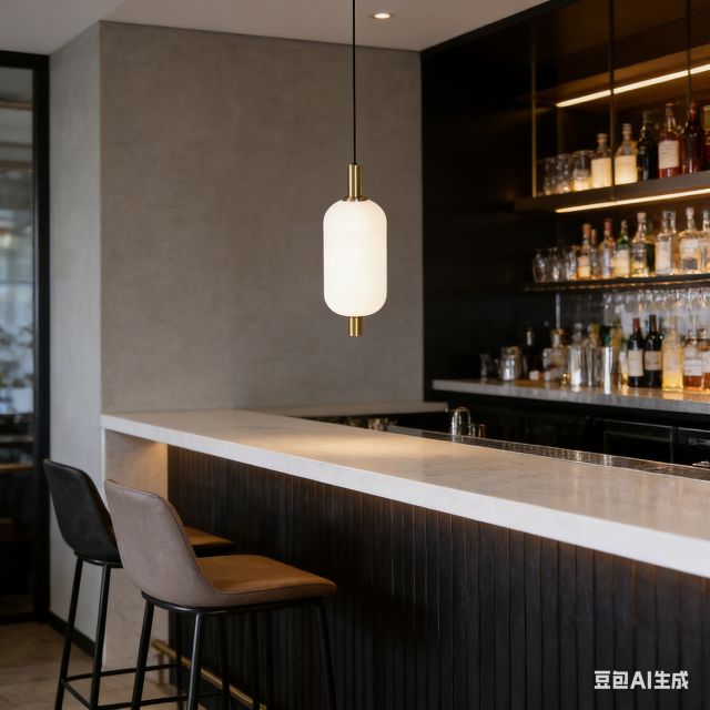 Modern White Glass LED Single Pendant Light Hanging Lamp for Dinning Room Restaurant Bar Luminaire