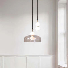 Nordic Creative Minimalist Bar Dining Room Hanging Lamp Lighting LED Decorative Living Room Chandeliers Glass Pendant Light