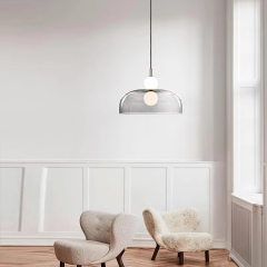 Nordic Creative Minimalist Bar Dining Room Hanging Lamp Lighting LED Decorative Living Room Chandeliers Glass Pendant Light