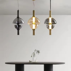 Modern Luxury Living Room Chandelier Light Hotel Fancy Pendant Lights Crystal Glass Pendant Lamp